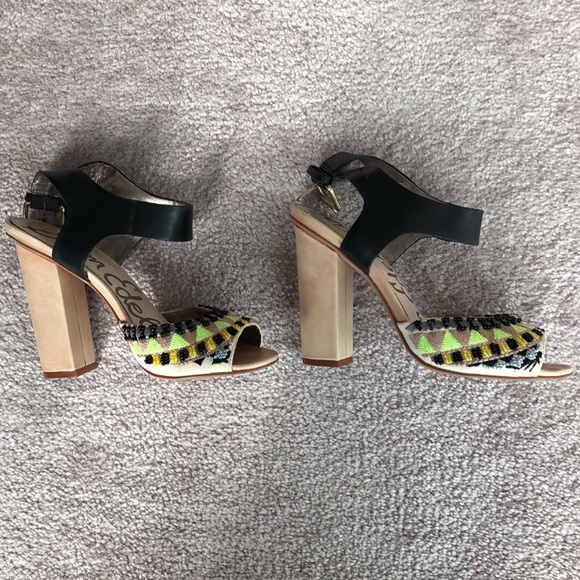 Tribal Inspired Statement Summer Heel - Picture 4 of 7